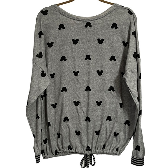Disney Mickey Mouse Soft Lightweight Top with Drawstring Waist Size Large - Picture 2 of 8